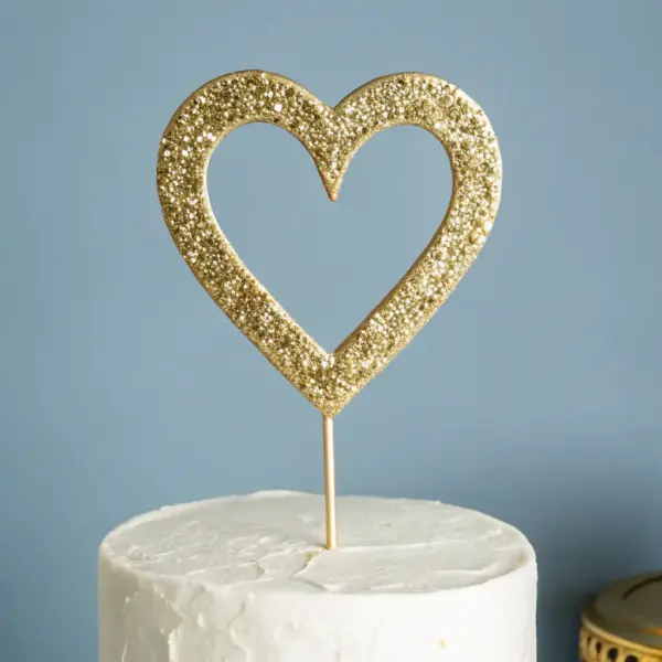 Elegant Gold Script Topper